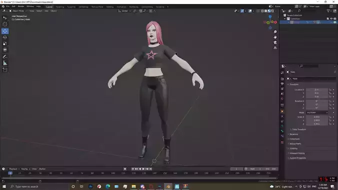 Haze from Fortnite Free low-poly 3D model