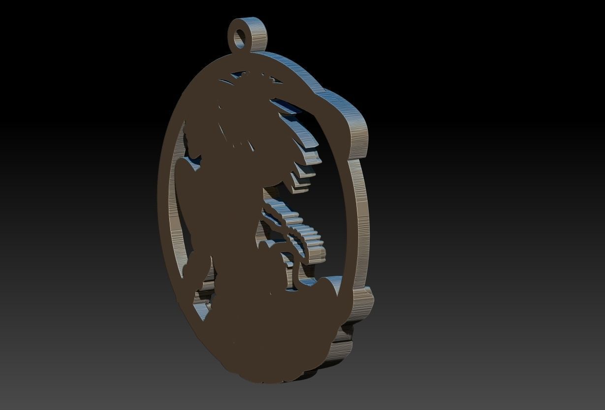 Ogum Pendant 3D print model_11
