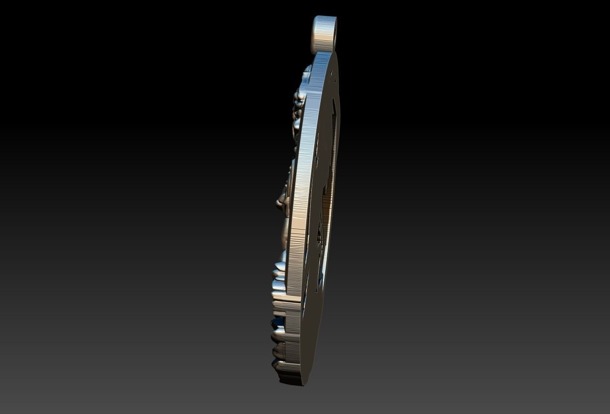 Ogum Pendant 3D print model_14