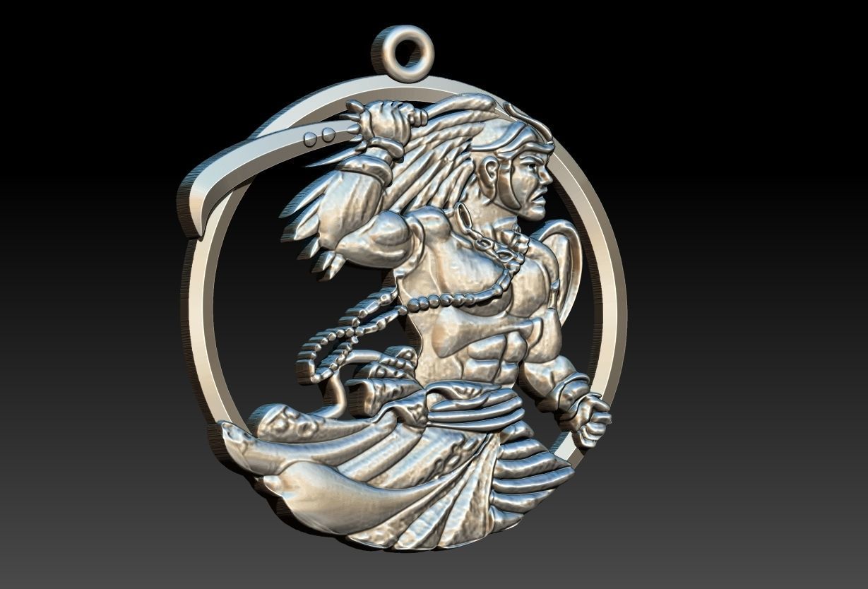 Ogum Pendant 3D print model_2