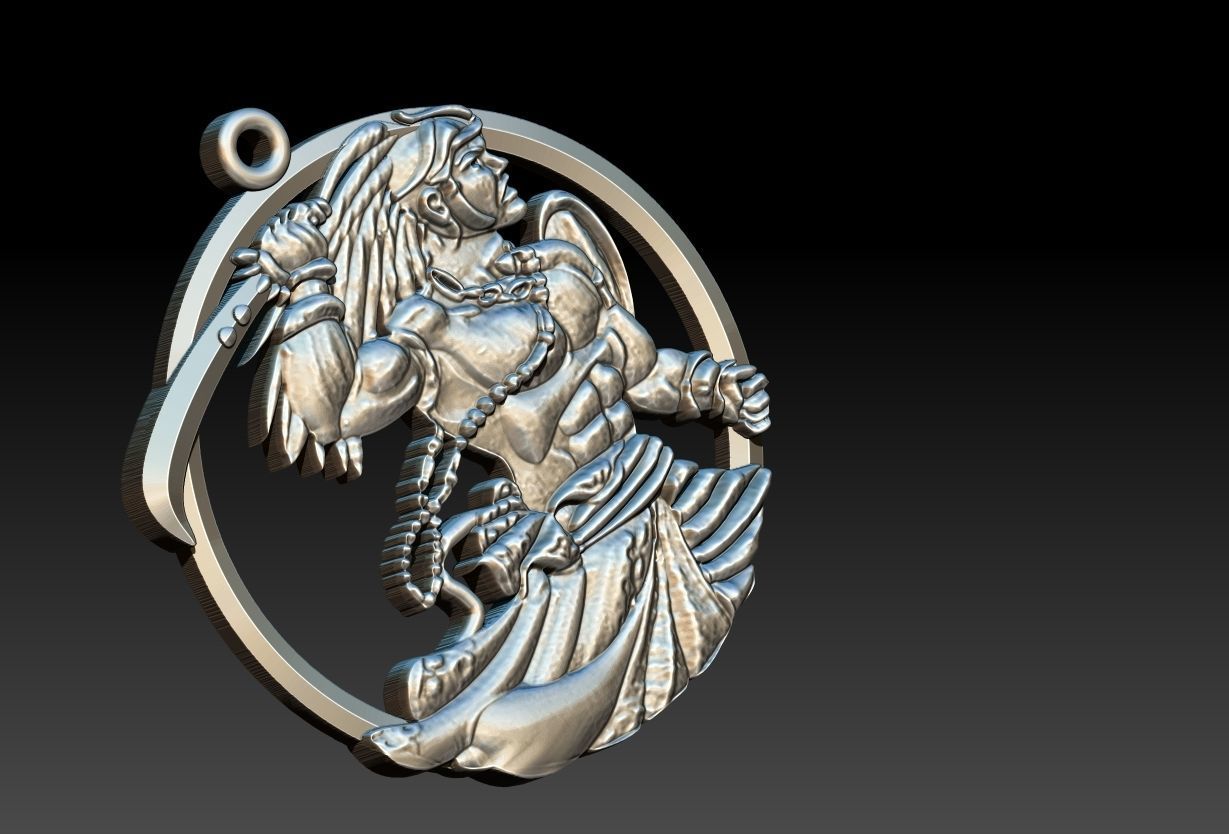 Ogum Pendant 3D print model_17