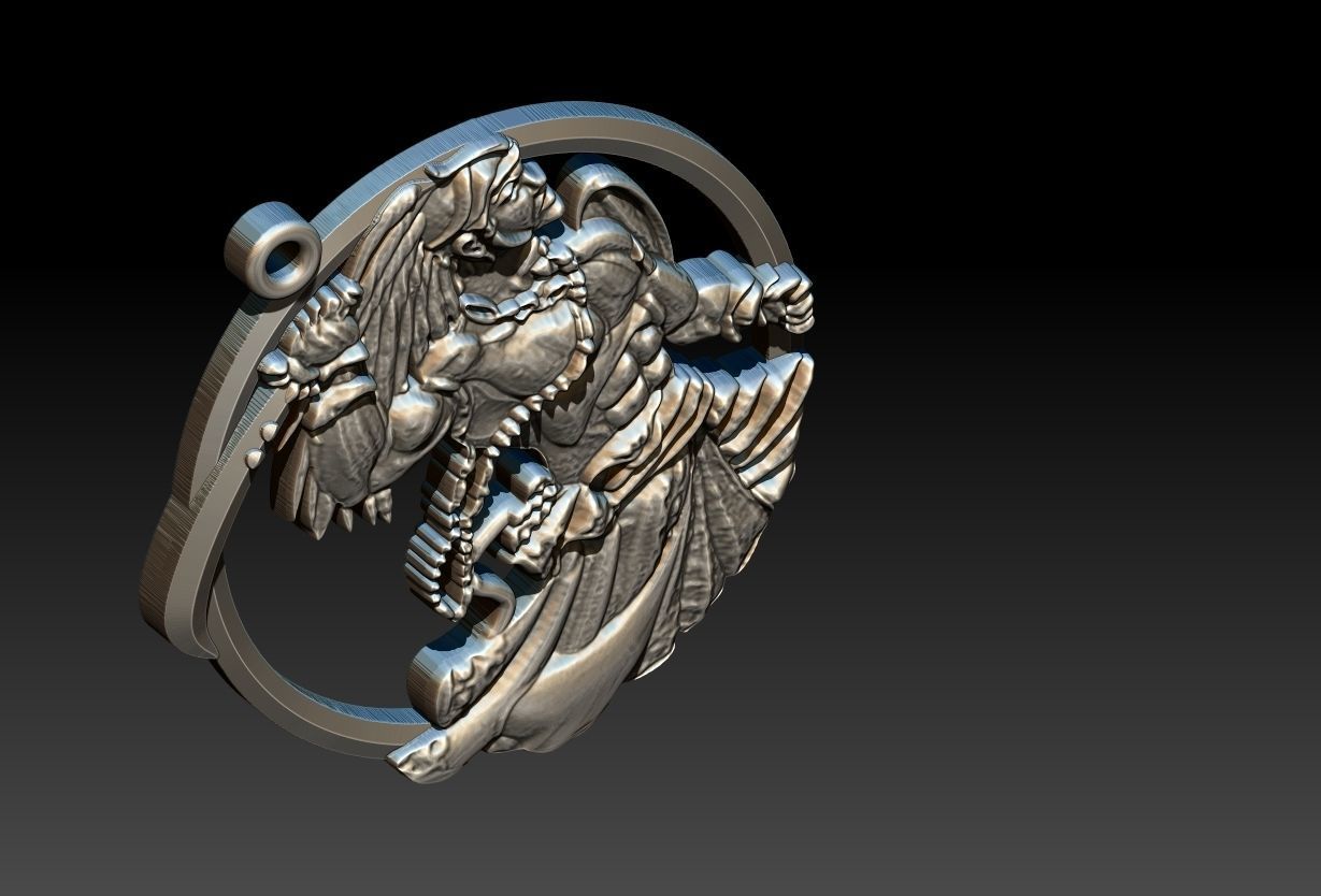Ogum Pendant 3D print model_18