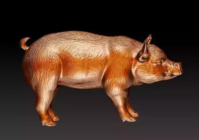 Pig Sculpture 3D print model