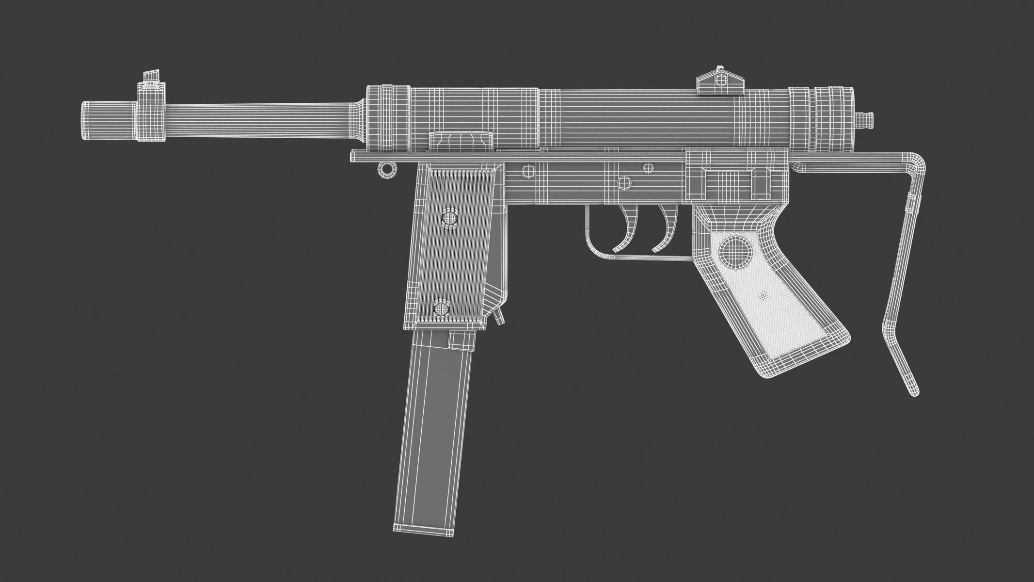 Halcon ML-63 Submachine Gun 3D model_17