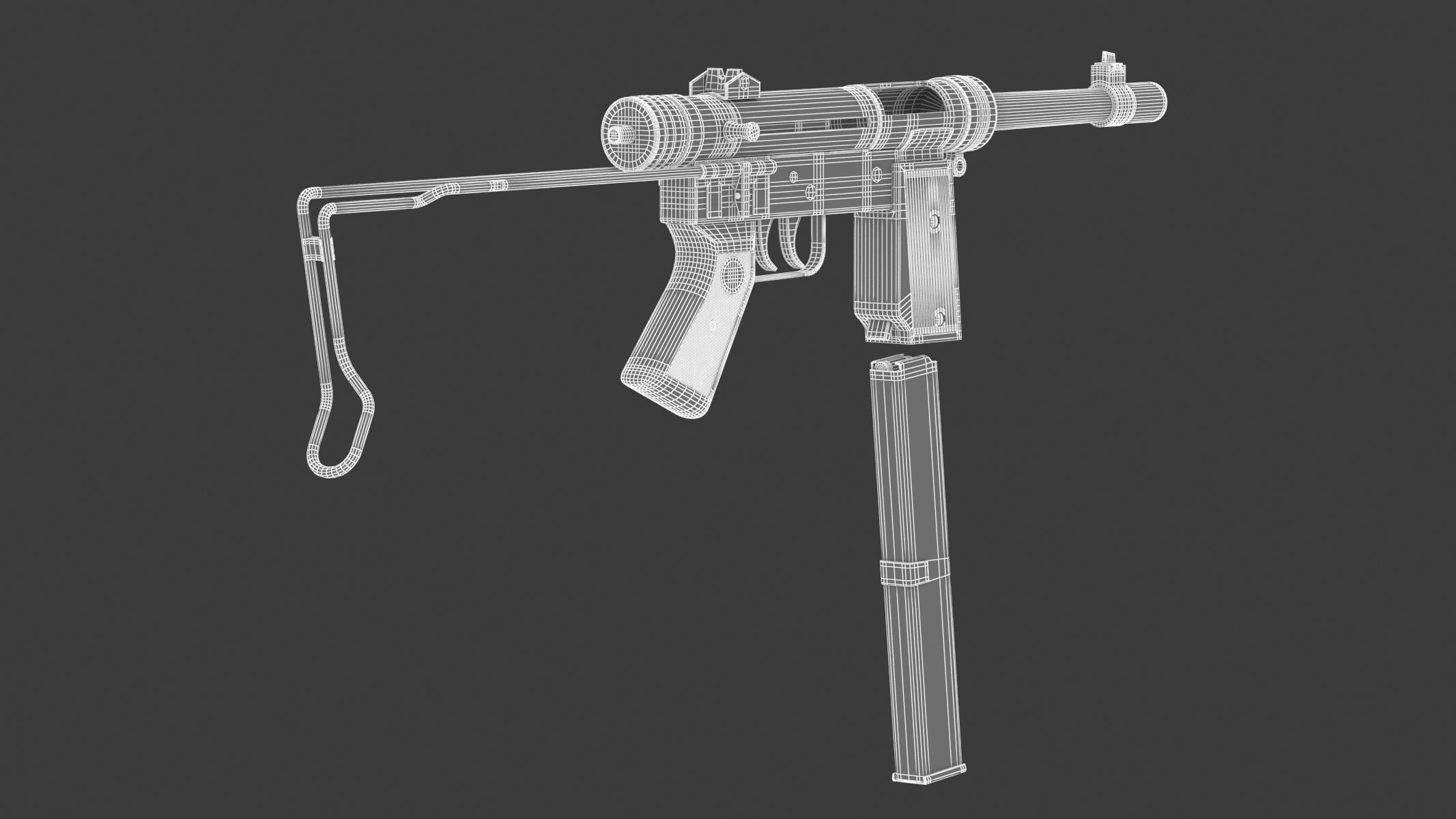Halcon ML-63 Submachine Gun 3D model_19