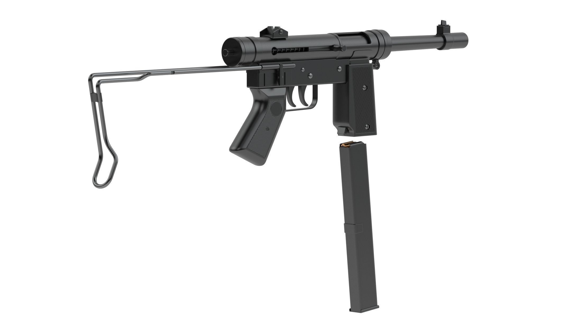 Halcon ML-63 Submachine Gun 3D model_4