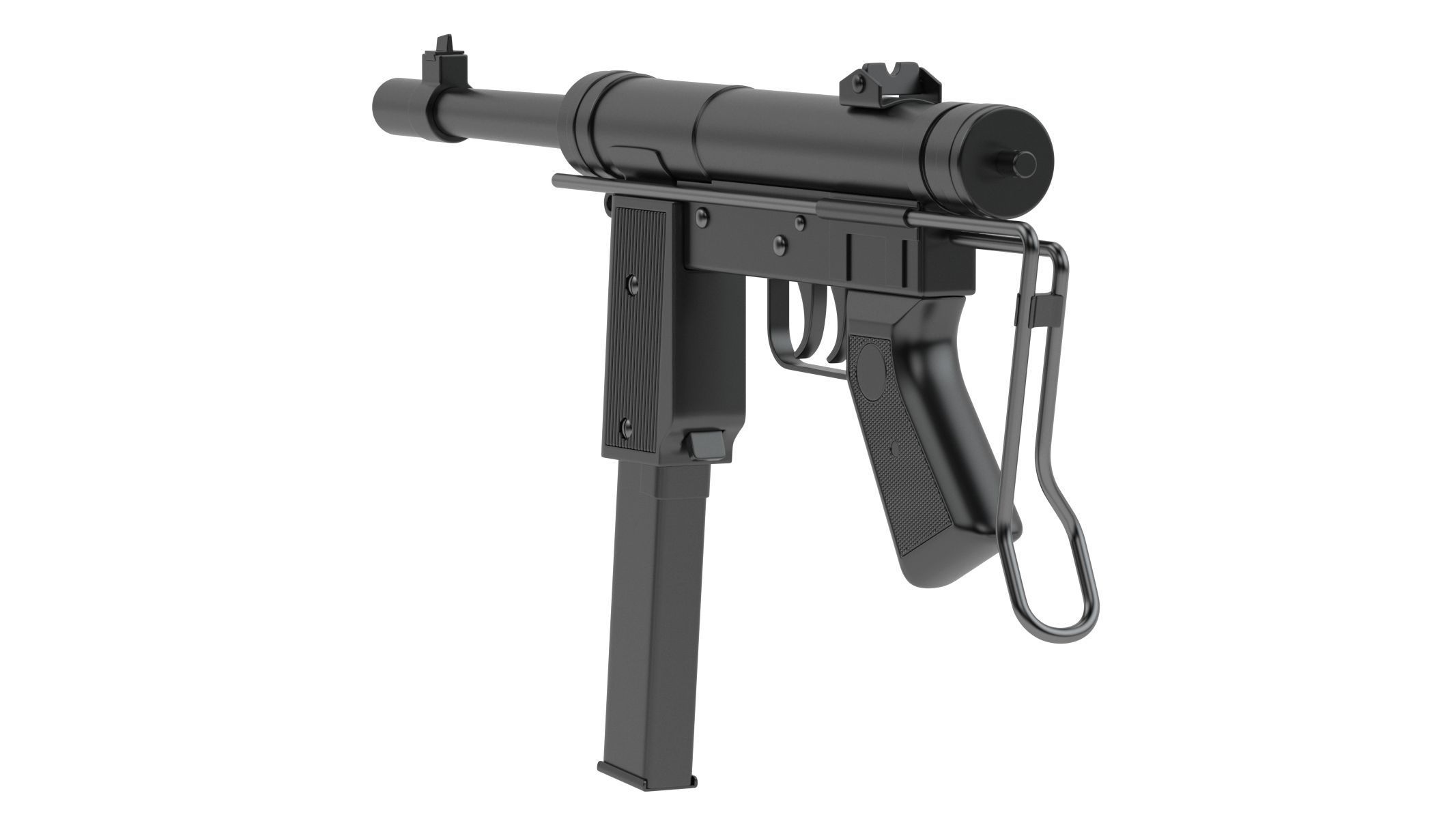 Halcon ML-63 Submachine Gun 3D model_1