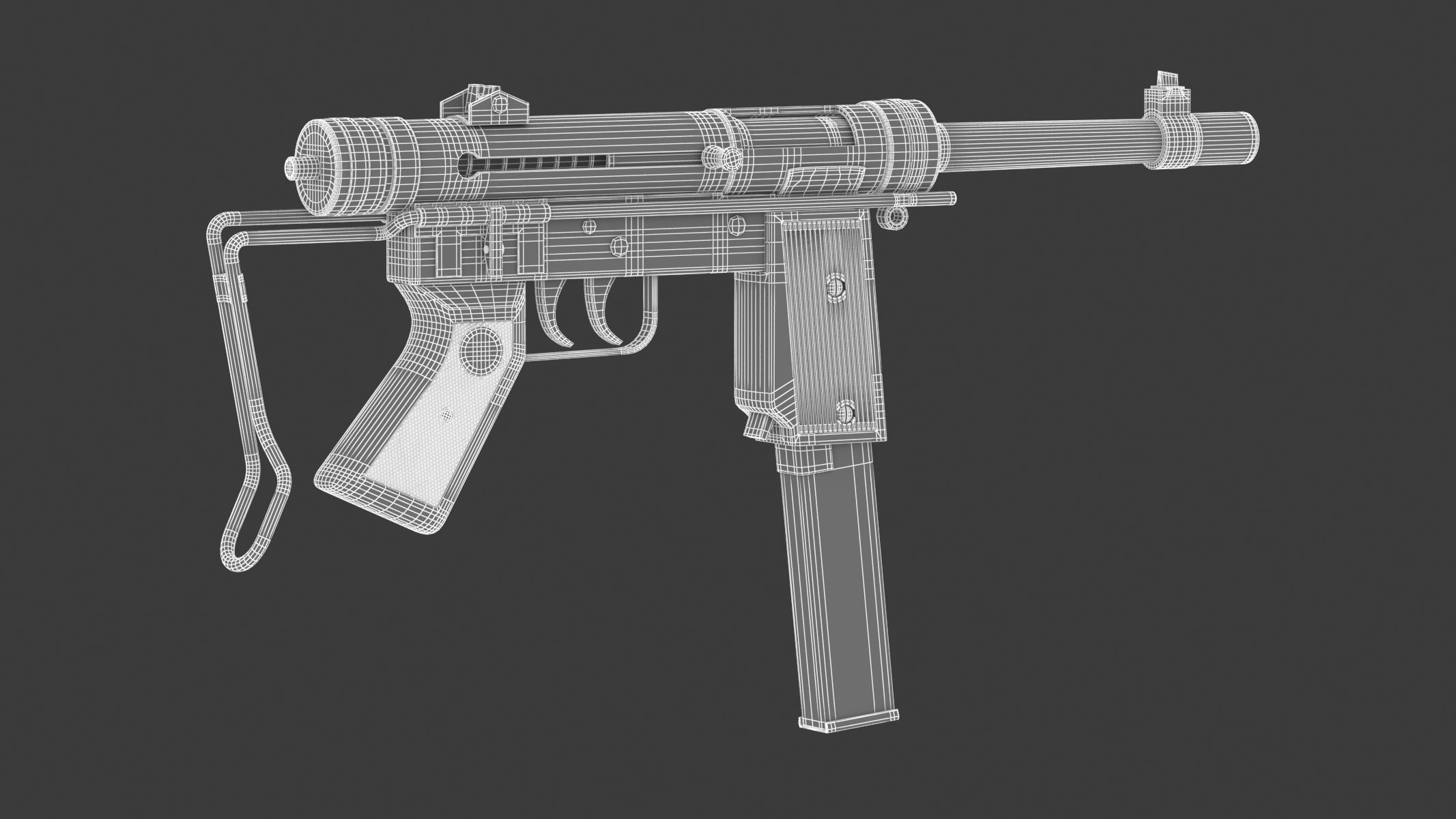 Halcon ML-63 Submachine Gun 3D model_15