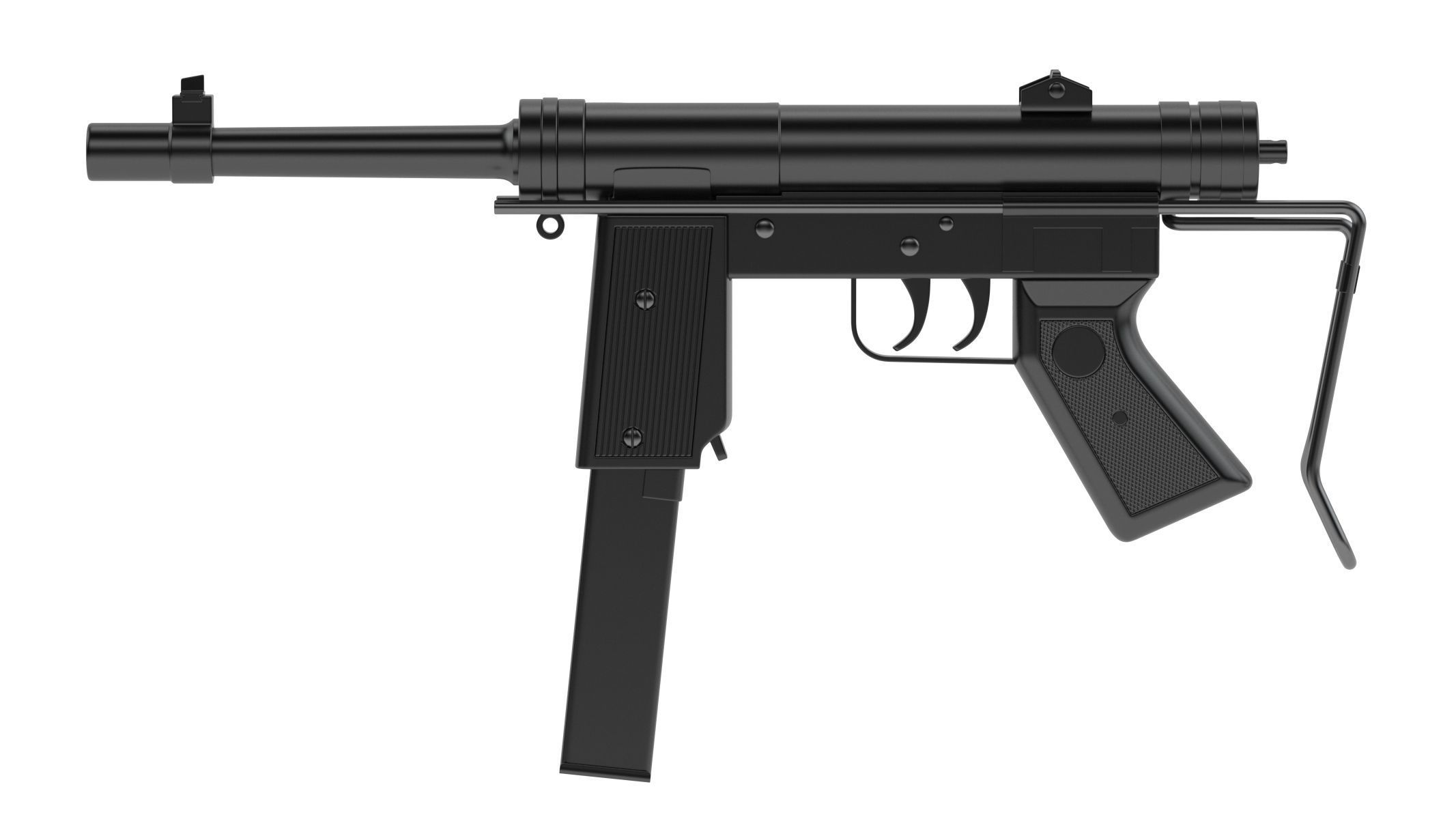 Halcon ML-63 Submachine Gun 3D model_2