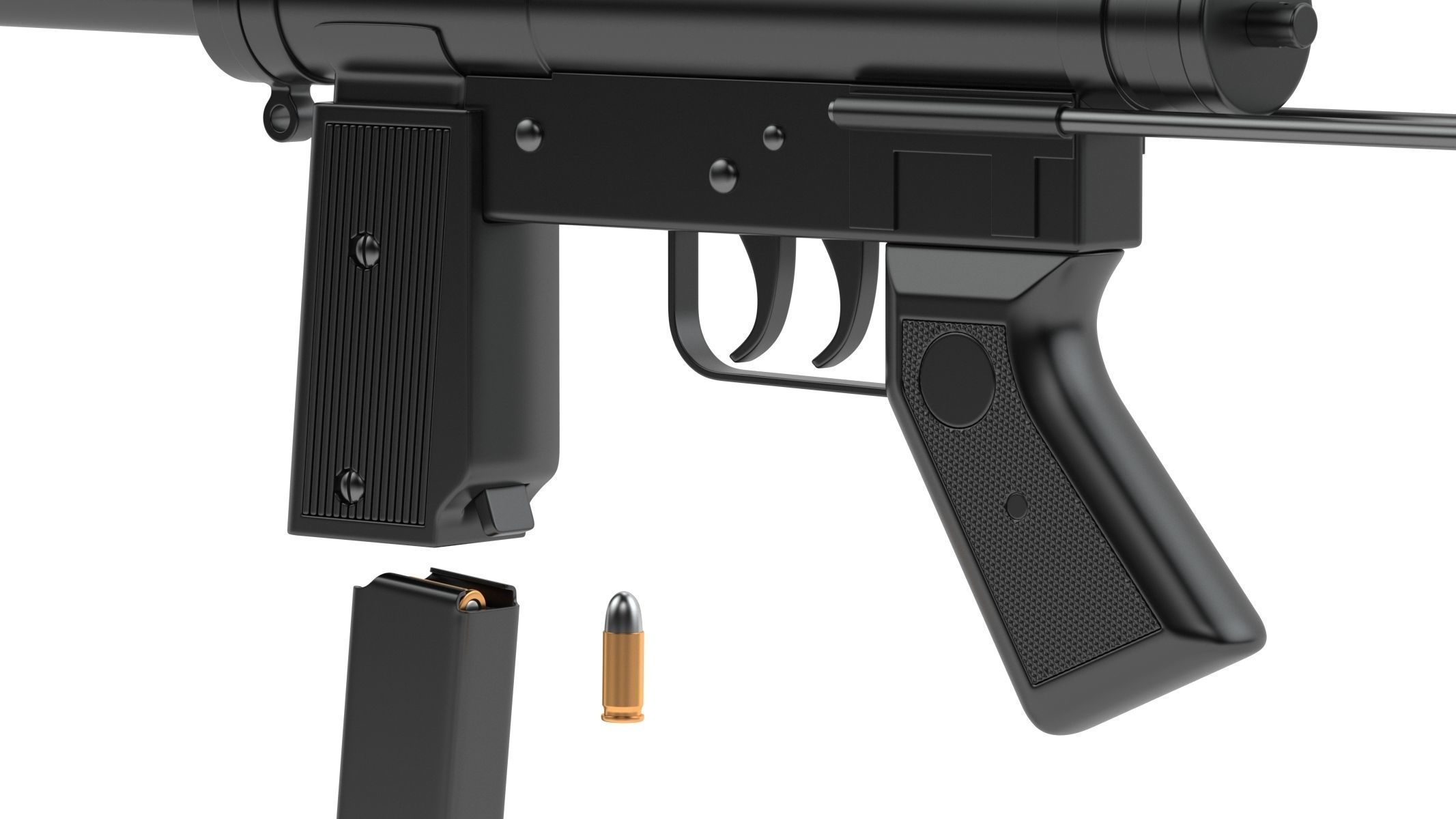 Halcon ML-63 Submachine Gun 3D model_14