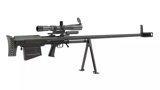 KSVK 12 Sniper Rifle 3D model