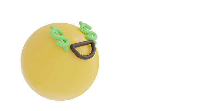 greed emoji  3D model