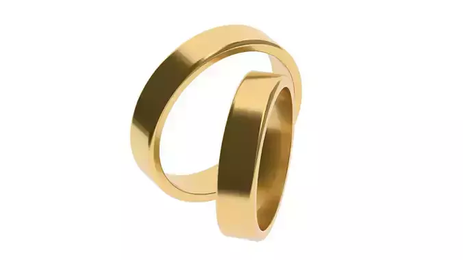 Simple Wedding band 6 65 SIZES