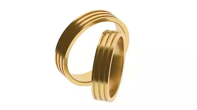 Simple Wedding band 13 65 SIZES