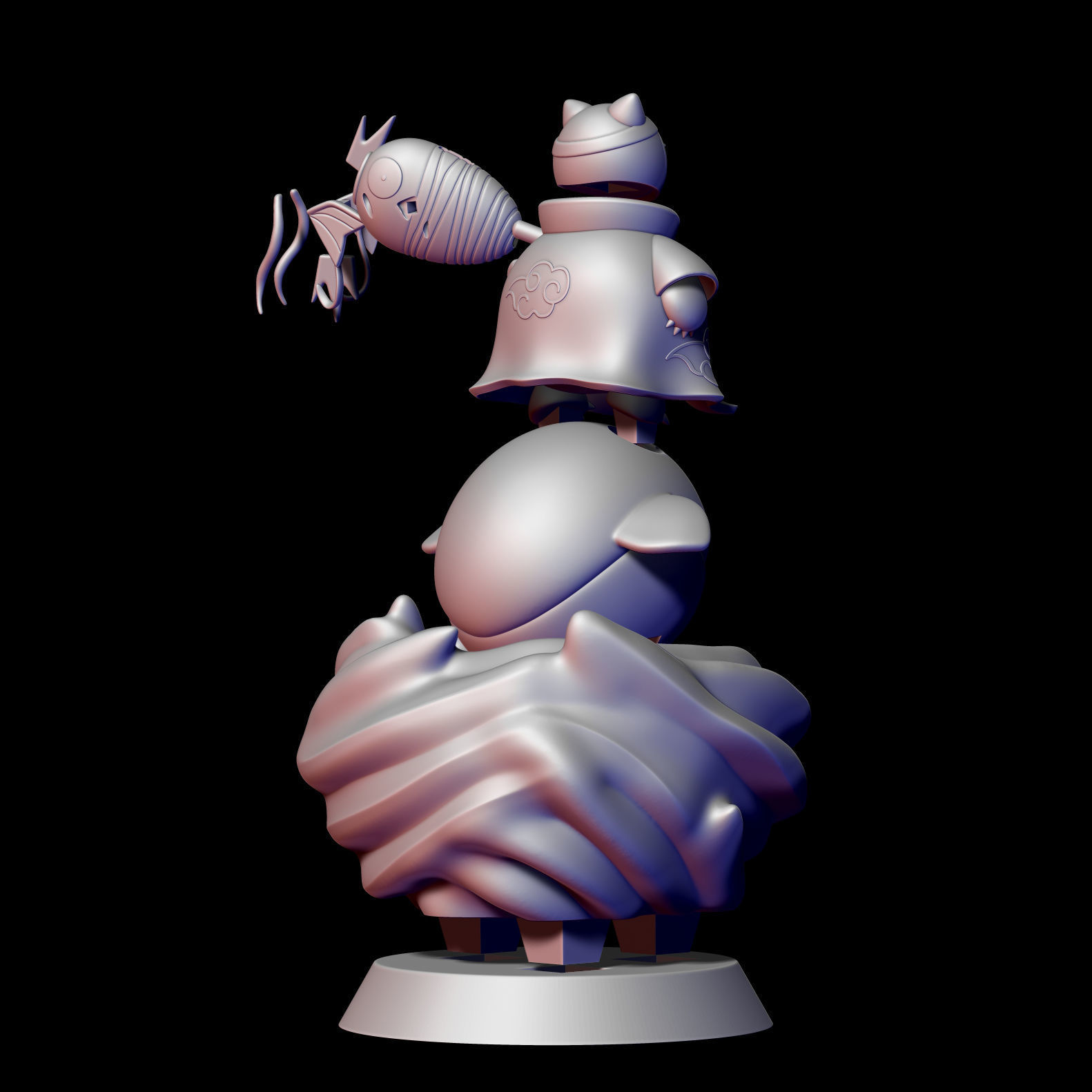 Snorlax Kisame Pokemon Naruto - SNORLAX KISAME POKEMON NARUTO  3D print model_7