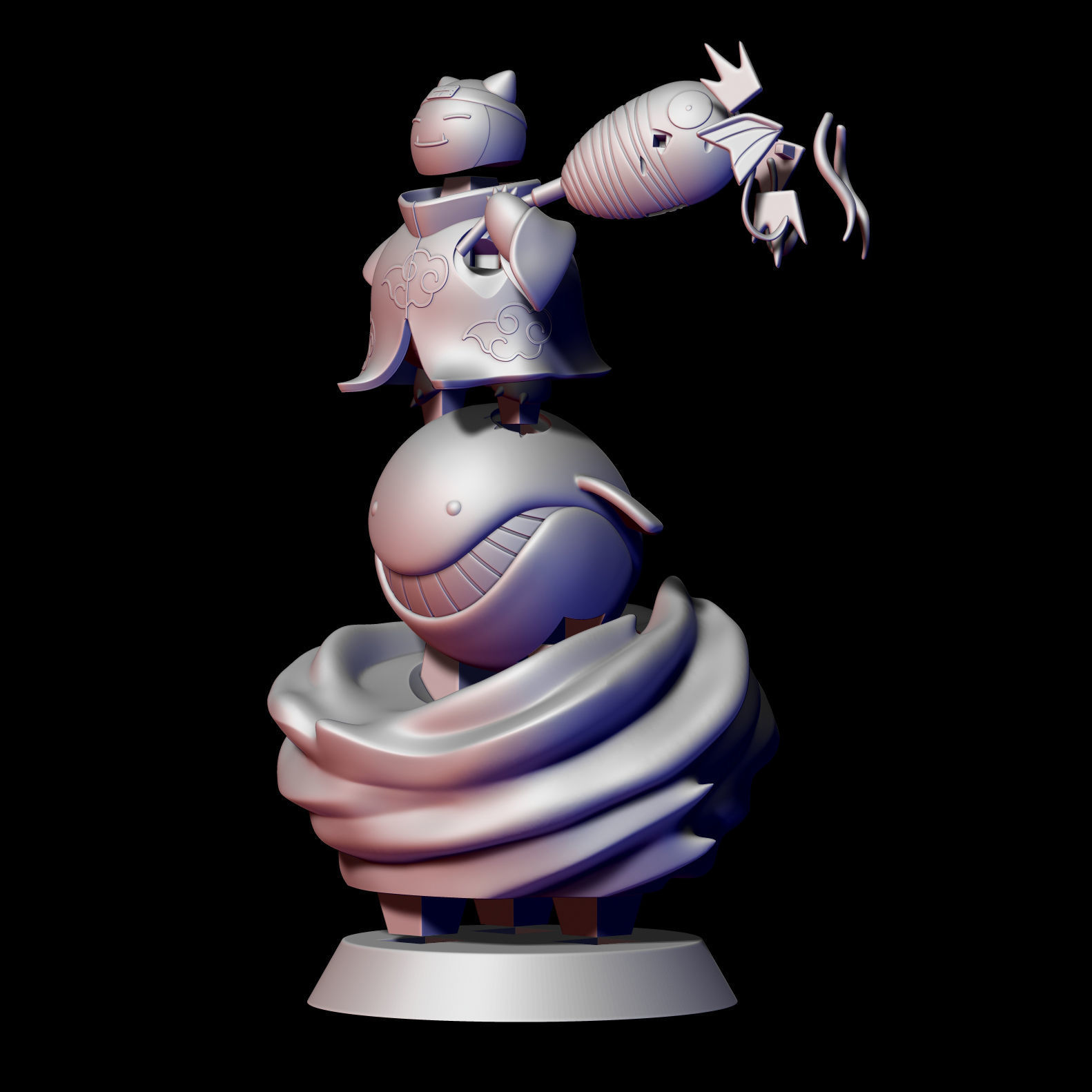 Snorlax Kisame Pokemon Naruto - SNORLAX KISAME POKEMON NARUTO  3D print model_6