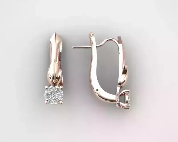 earrings  with diamonds 