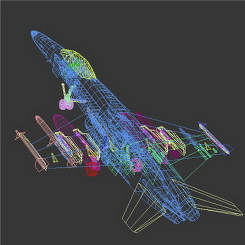 Pack - Combat Aircrafts 3D model_13