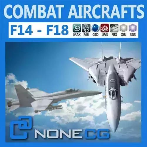 Pack - Combat Aircrafts 3D model Pack - Combat Aircrafts 3D model