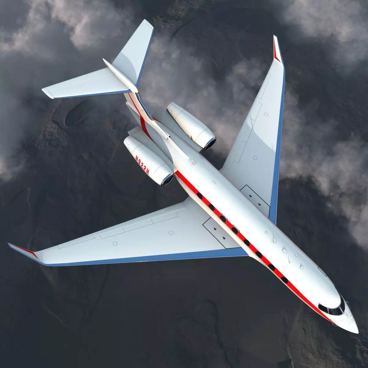 Business Jet Gulfstream G650 3D model