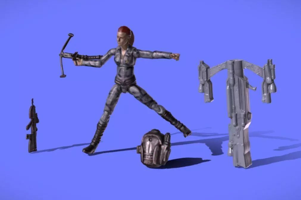 2009 GI-JOE - SCARLET - 3D SCAN - 3D print model