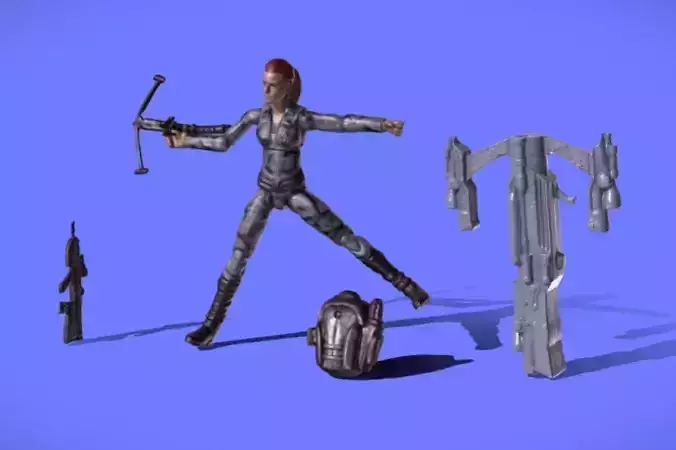 2009 GI-JOE - SCARLET - 3D SCAN -