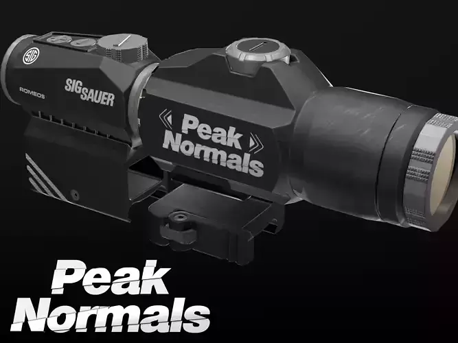 Sig Sauer - Romeo 5 Red Dot Sight Low-poly 3D model