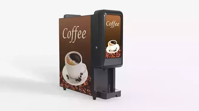 Slim Coffee Machine 3D model