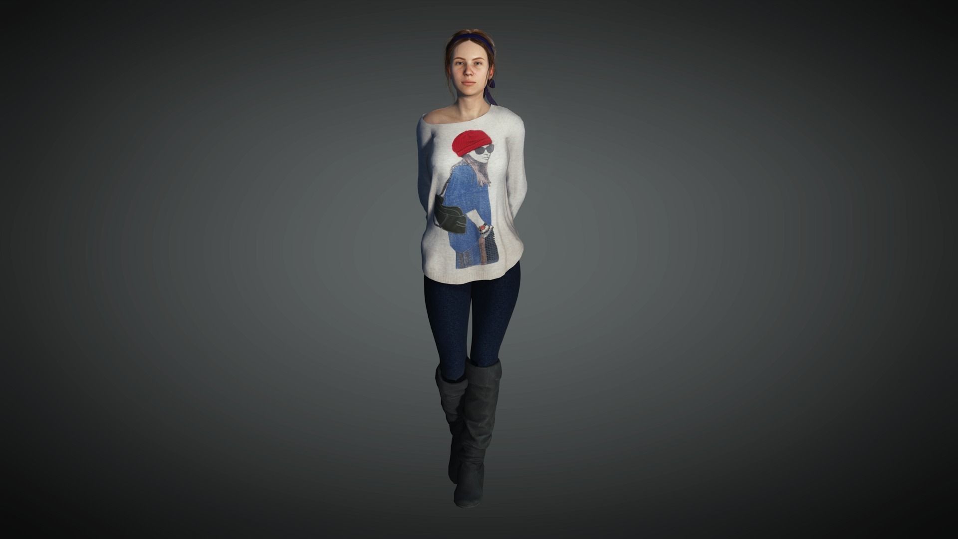 AAA Realistic Female Character Mega Pack 1 3D Model Collection_10