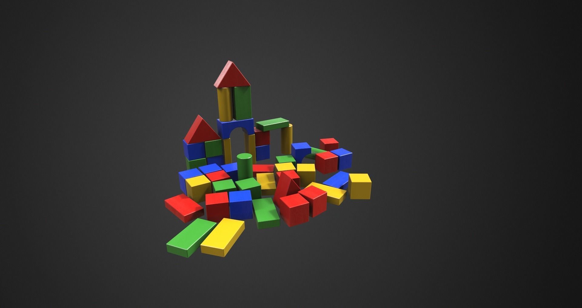 Low-Poly Kindergarten Pack Low-poly 3D model_62