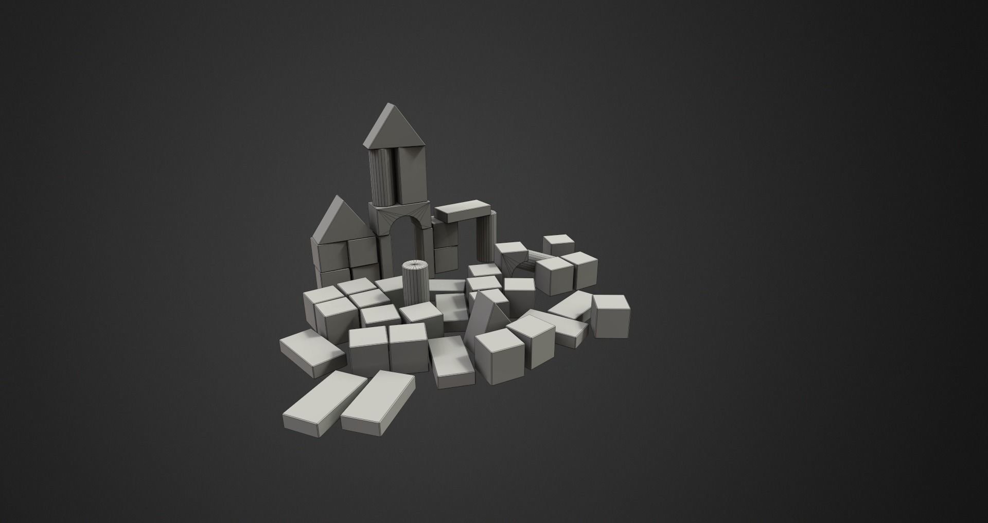 Low-Poly Kindergarten Pack Low-poly 3D model_63