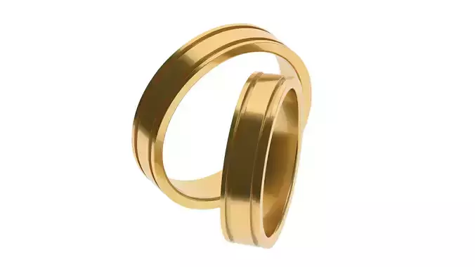 Simple Wedding band 12 65 SIZES