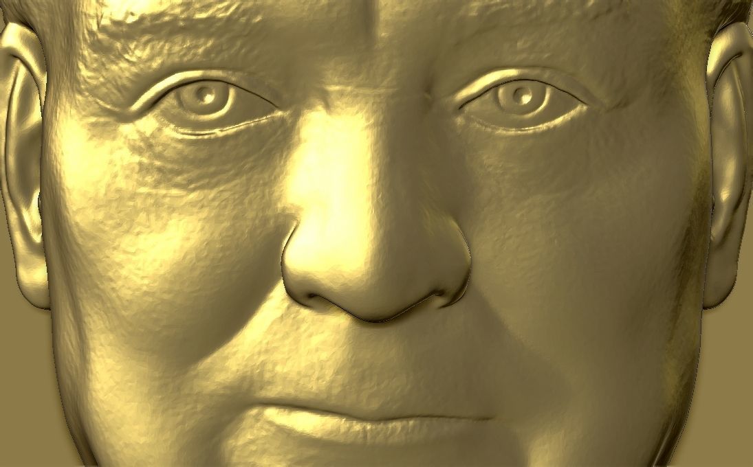 Winston Churchill medallion pendant 3D printing ready stl obj 3D print model_21