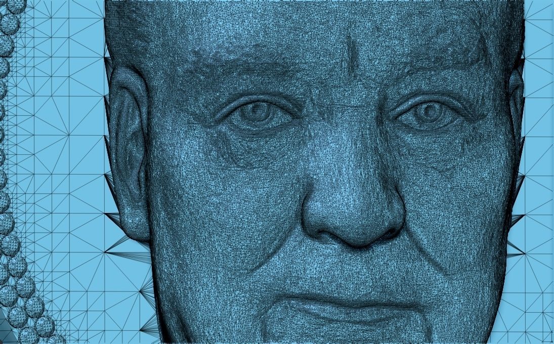 Winston Churchill medallion pendant 3D printing ready stl obj 3D print model_31