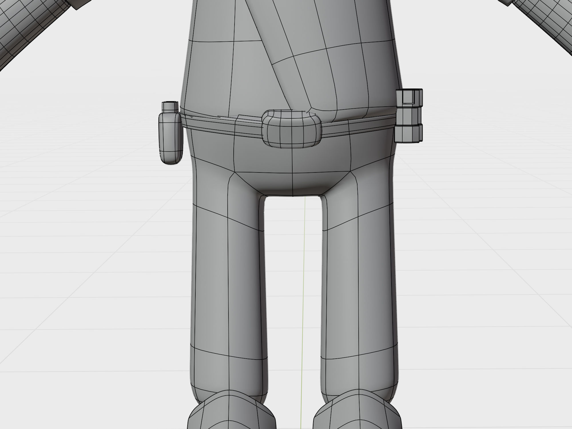 Cartoon Pilot Character  3D model_7