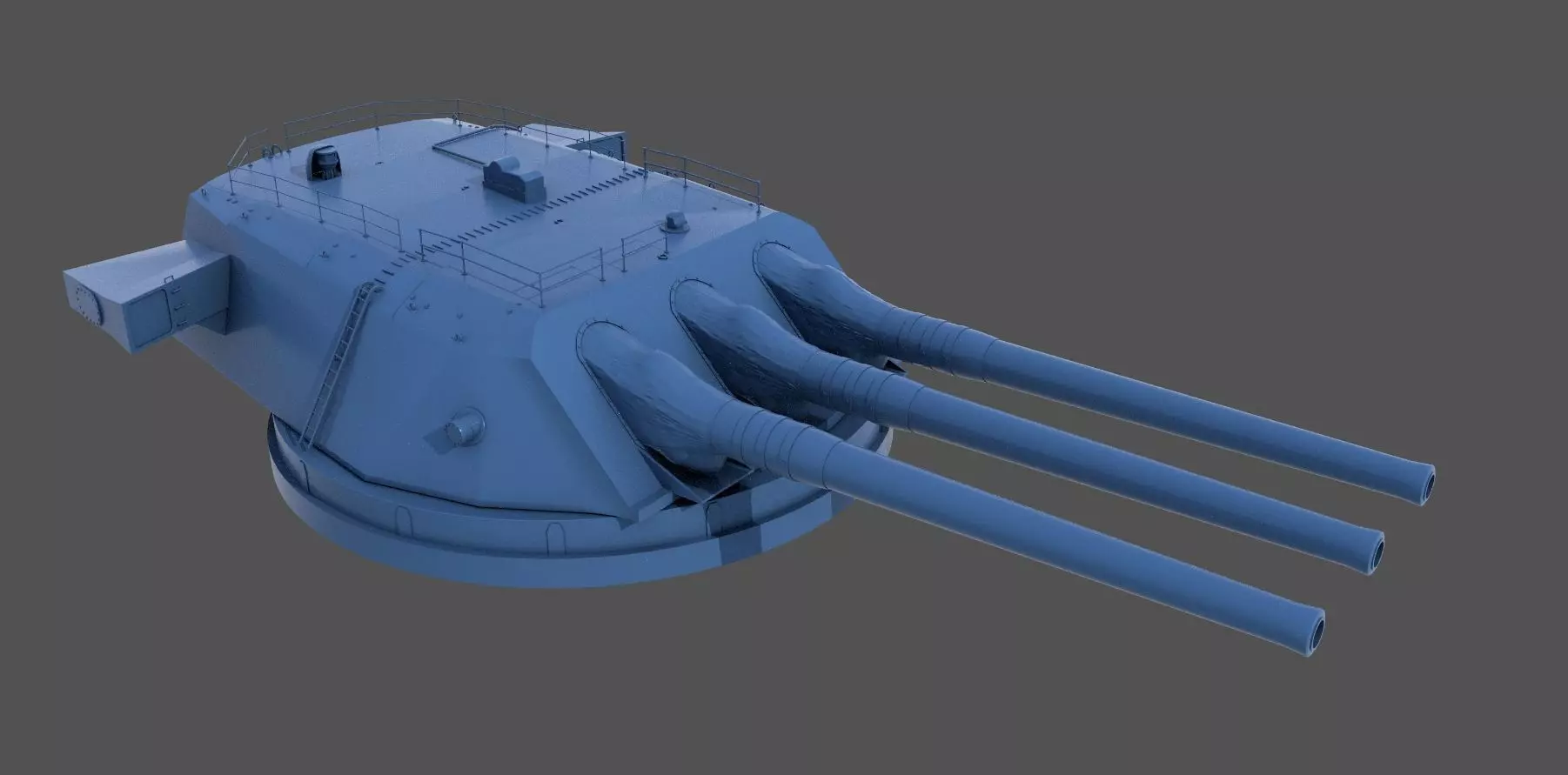 Yamato type94 46cm turrets - Personal license -1-100 scale 3D print model_0