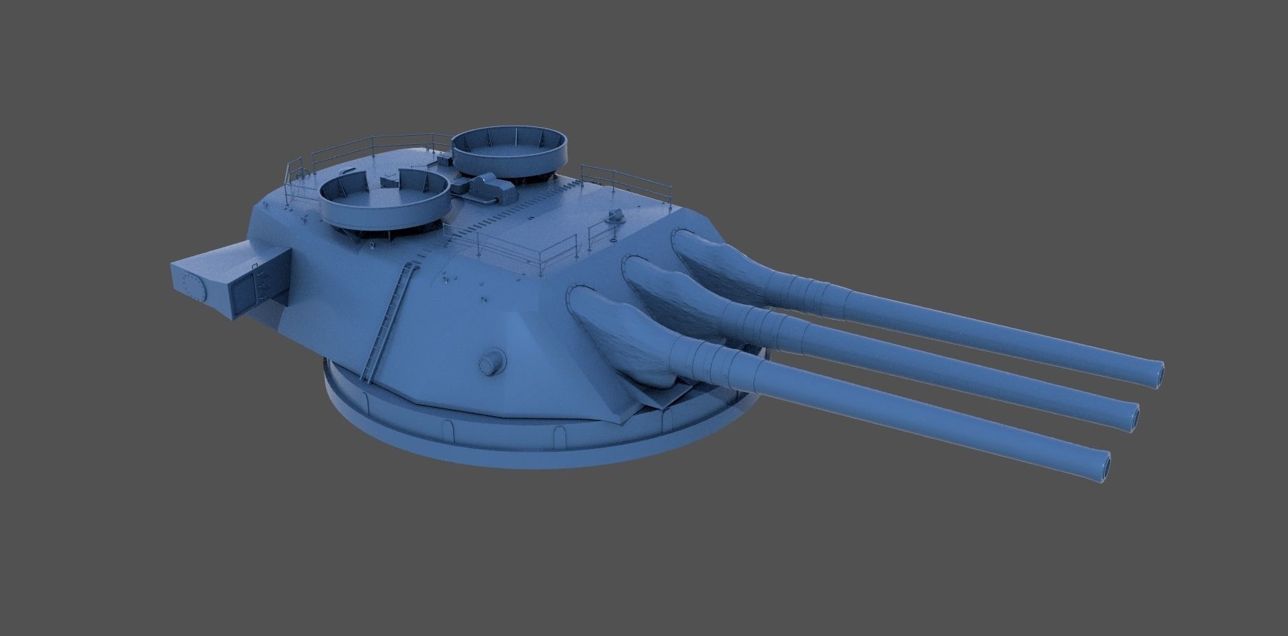 Yamato type94 46cm turrets - Personal license -1-100 scale 3D print model_9