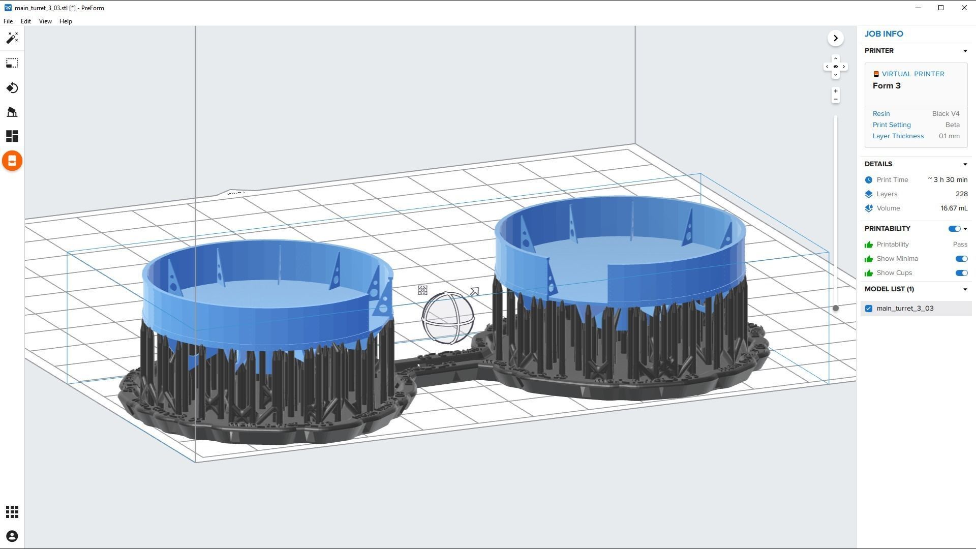 Yamato type94 46cm turrets - Personal license -1-100 scale 3D print model_15