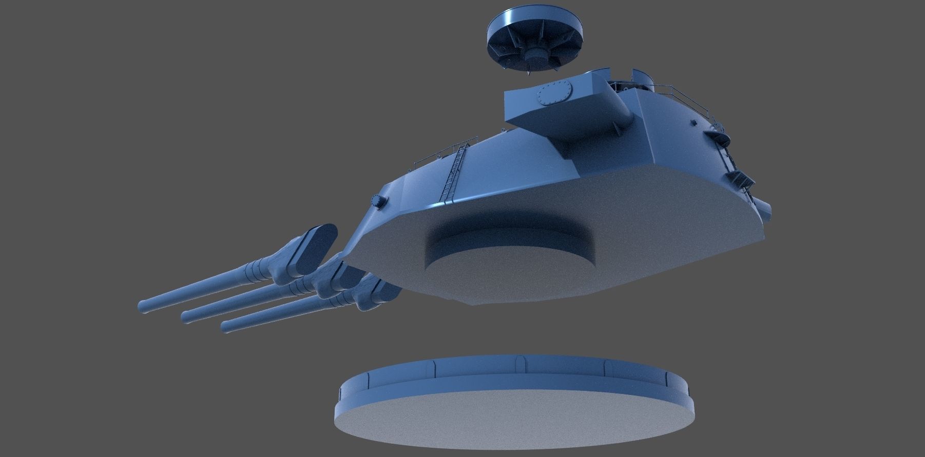 Yamato type94 46cm turrets - Personal license -1-100 scale 3D print model_12