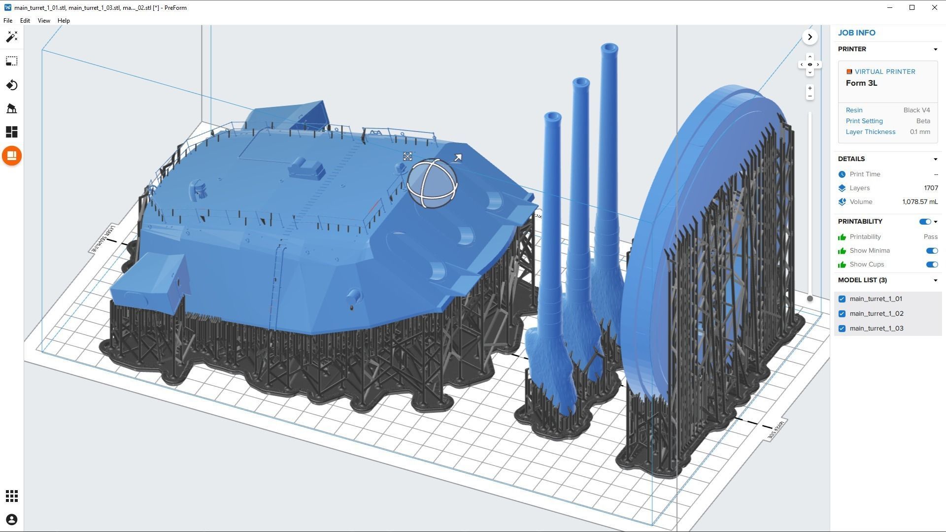 Yamato type94 46cm turrets - Personal license -1-100 scale 3D print model_13