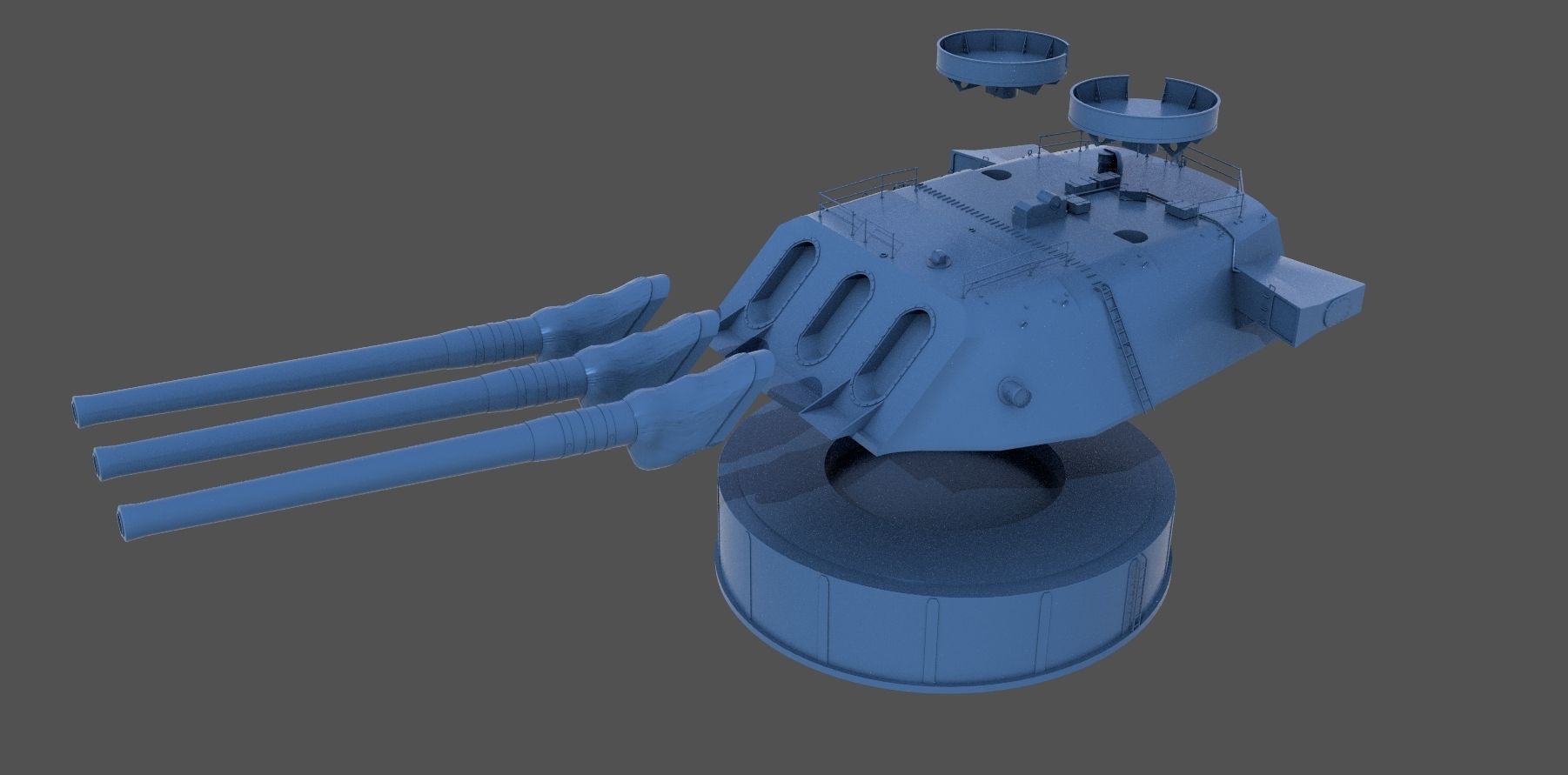 Yamato type94 46cm turrets - Personal license -1-100 scale 3D print model_6