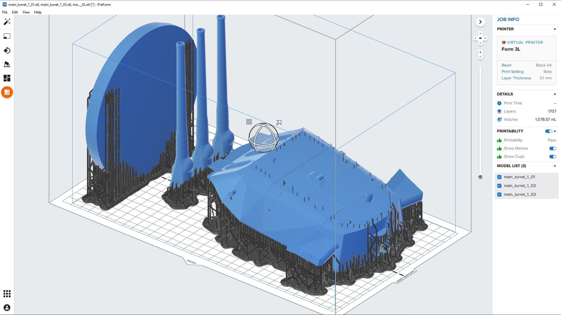 Yamato type94 46cm turrets - Personal license -1-100 scale 3D print model_14