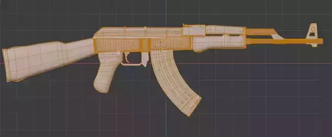 Ak47 hight poly model