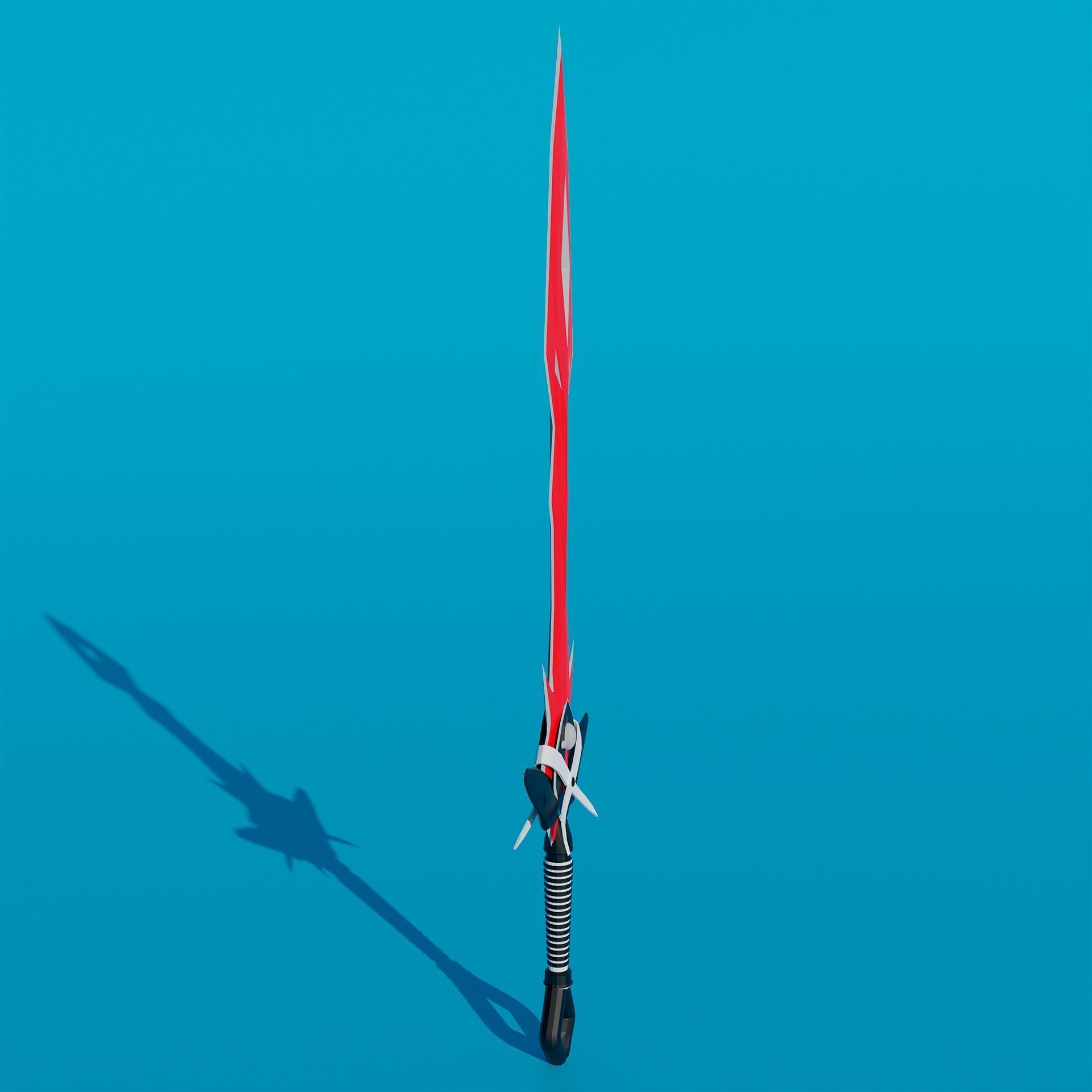 Pack - Stylized Anime Sword melee weapon game ready Low-poly 3D model_1