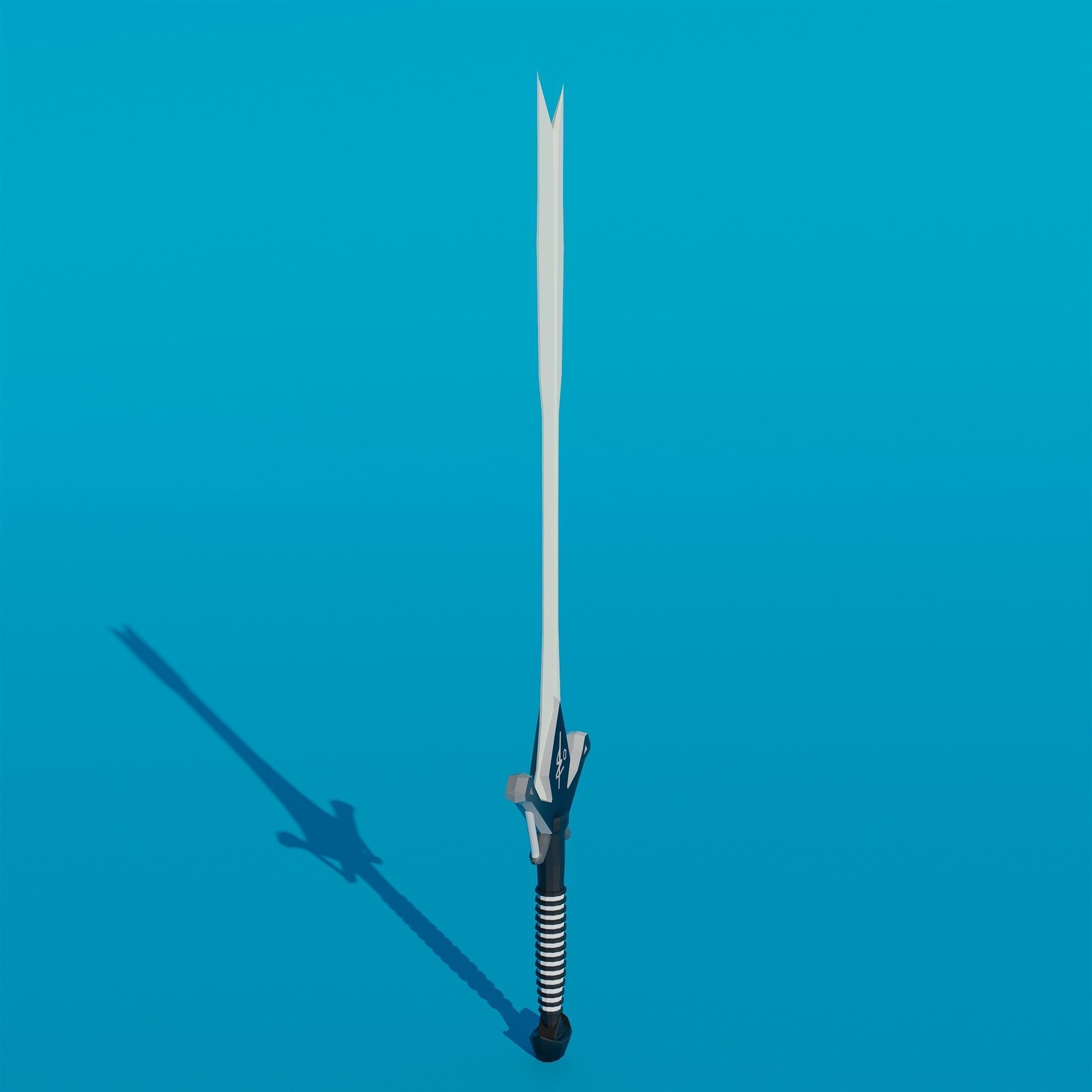 Pack - Stylized Anime Sword melee weapon game ready Low-poly 3D model_9