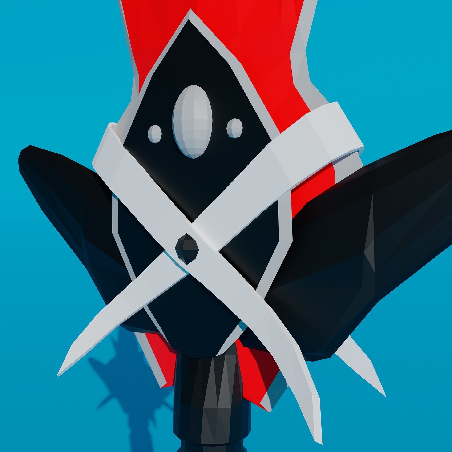 Pack - Stylized Anime Sword melee weapon game ready Low-poly 3D model_4