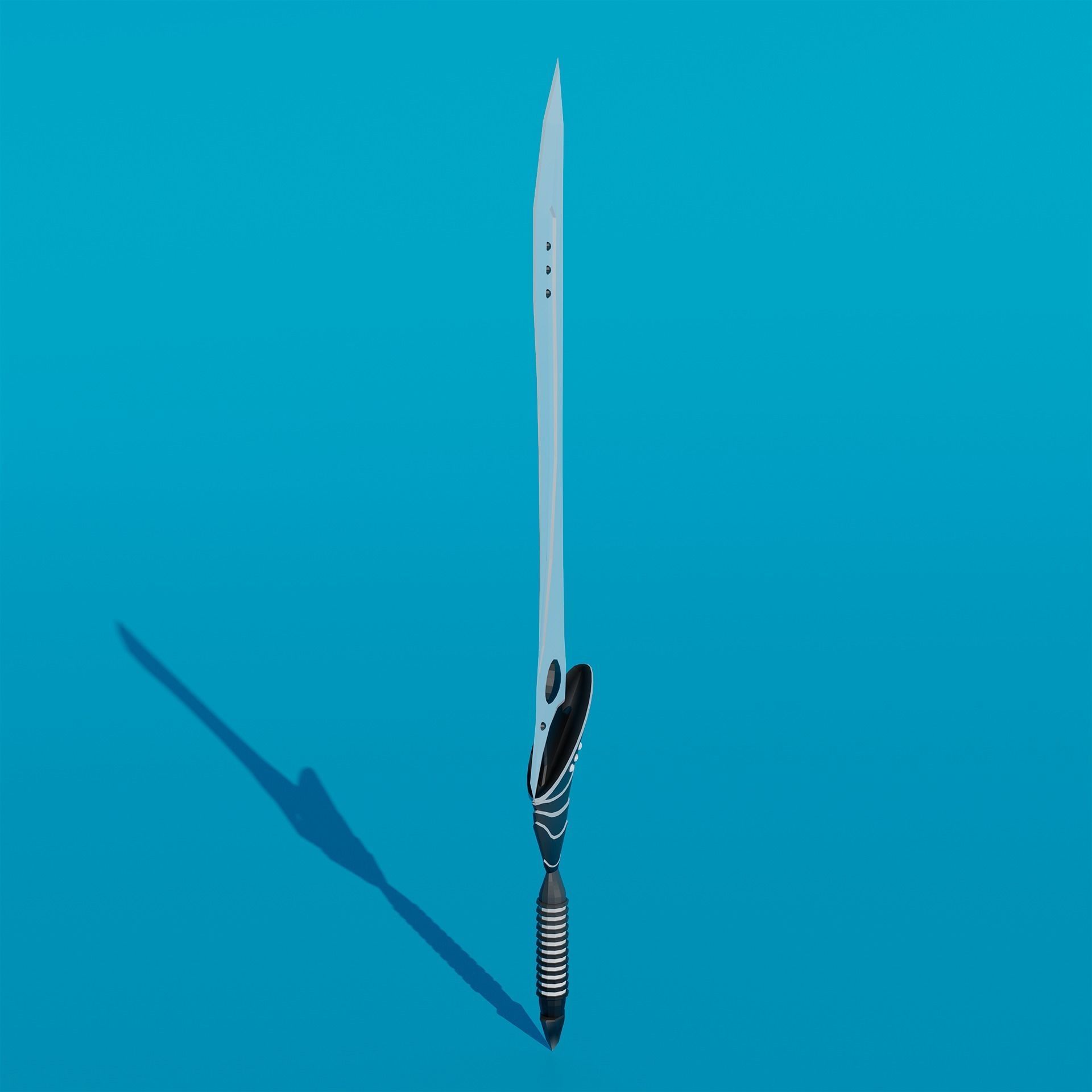 Pack - Stylized Anime Sword melee weapon game ready Low-poly 3D model_6