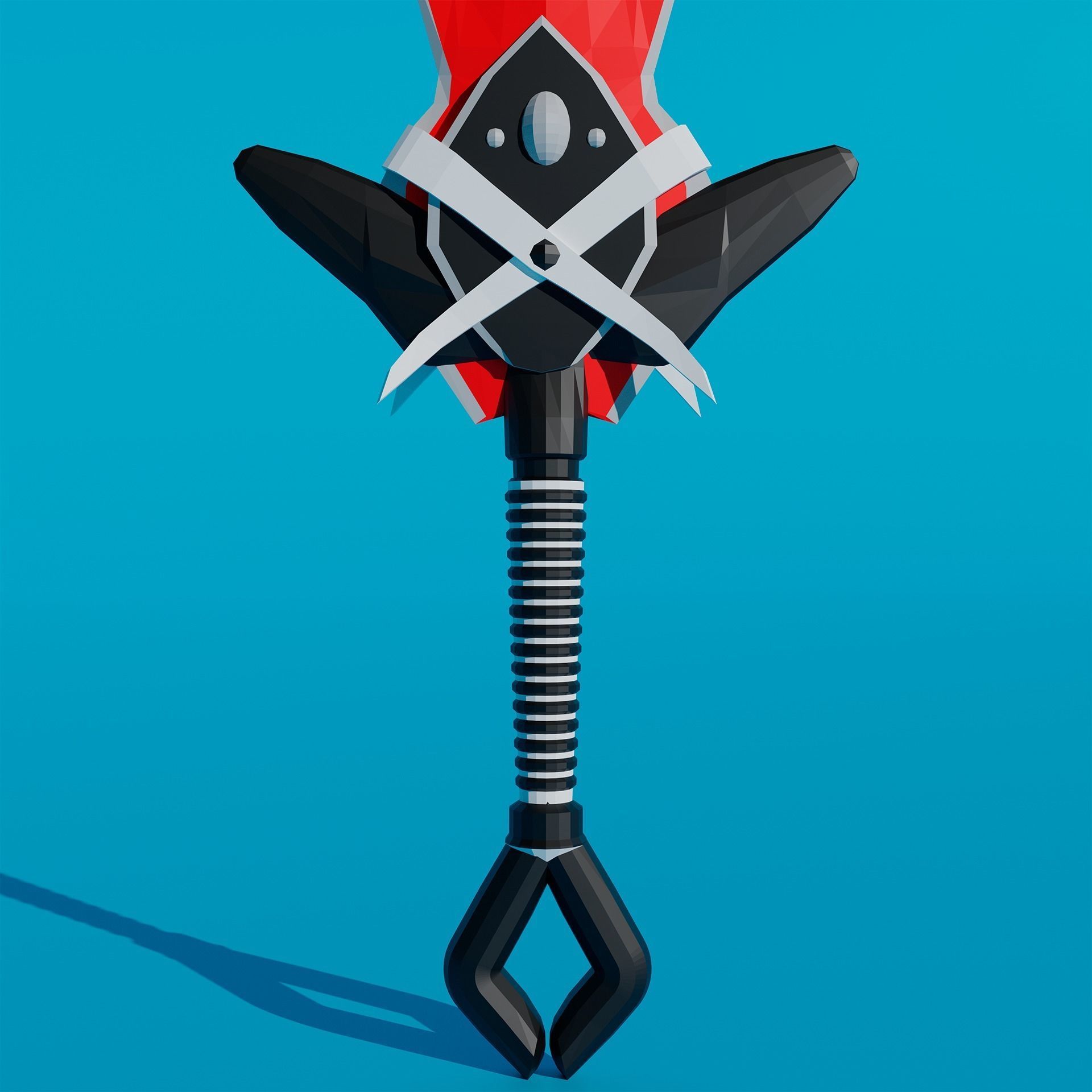 Pack - Stylized Anime Sword melee weapon game ready Low-poly 3D model_3