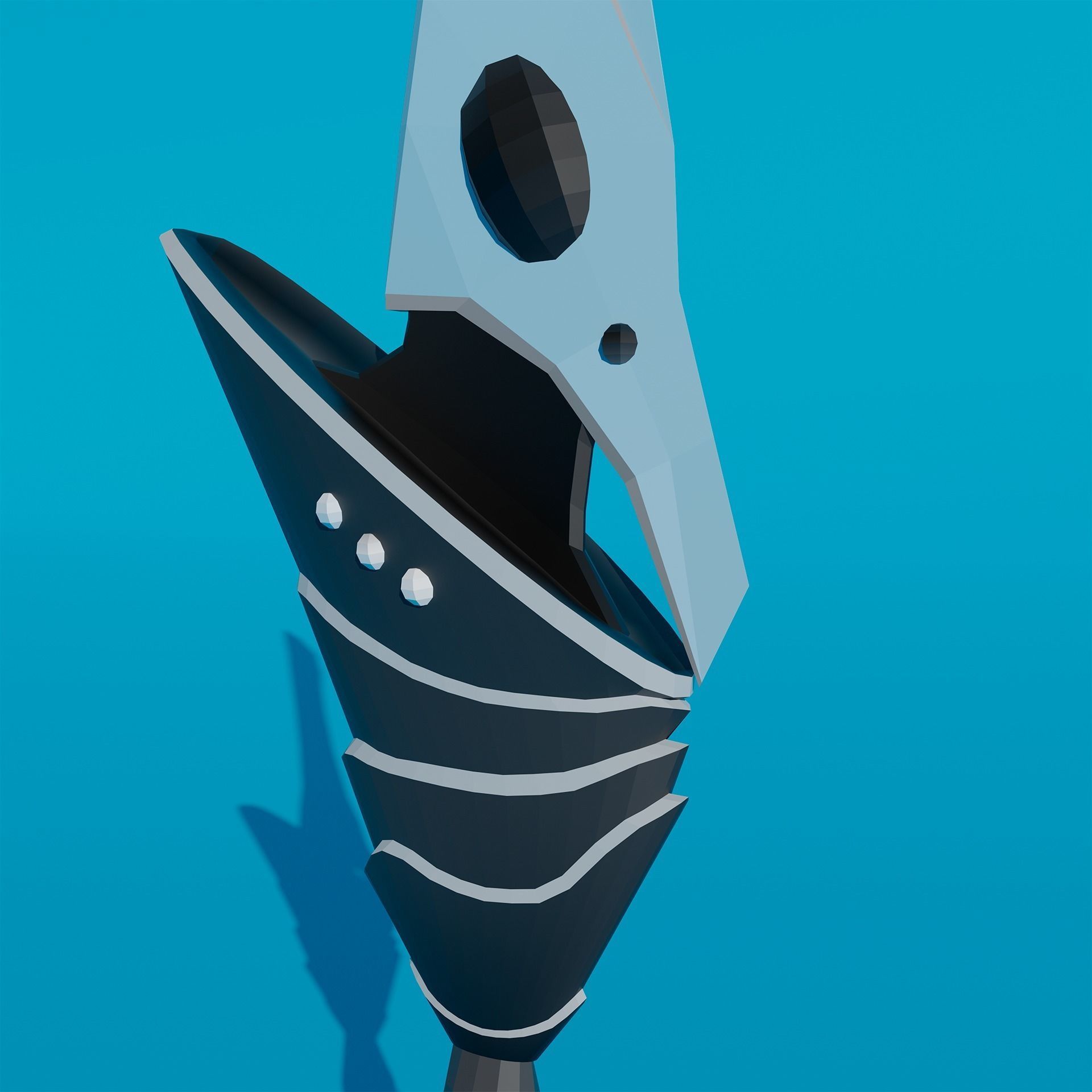 Pack - Stylized Anime Sword melee weapon game ready Low-poly 3D model_8