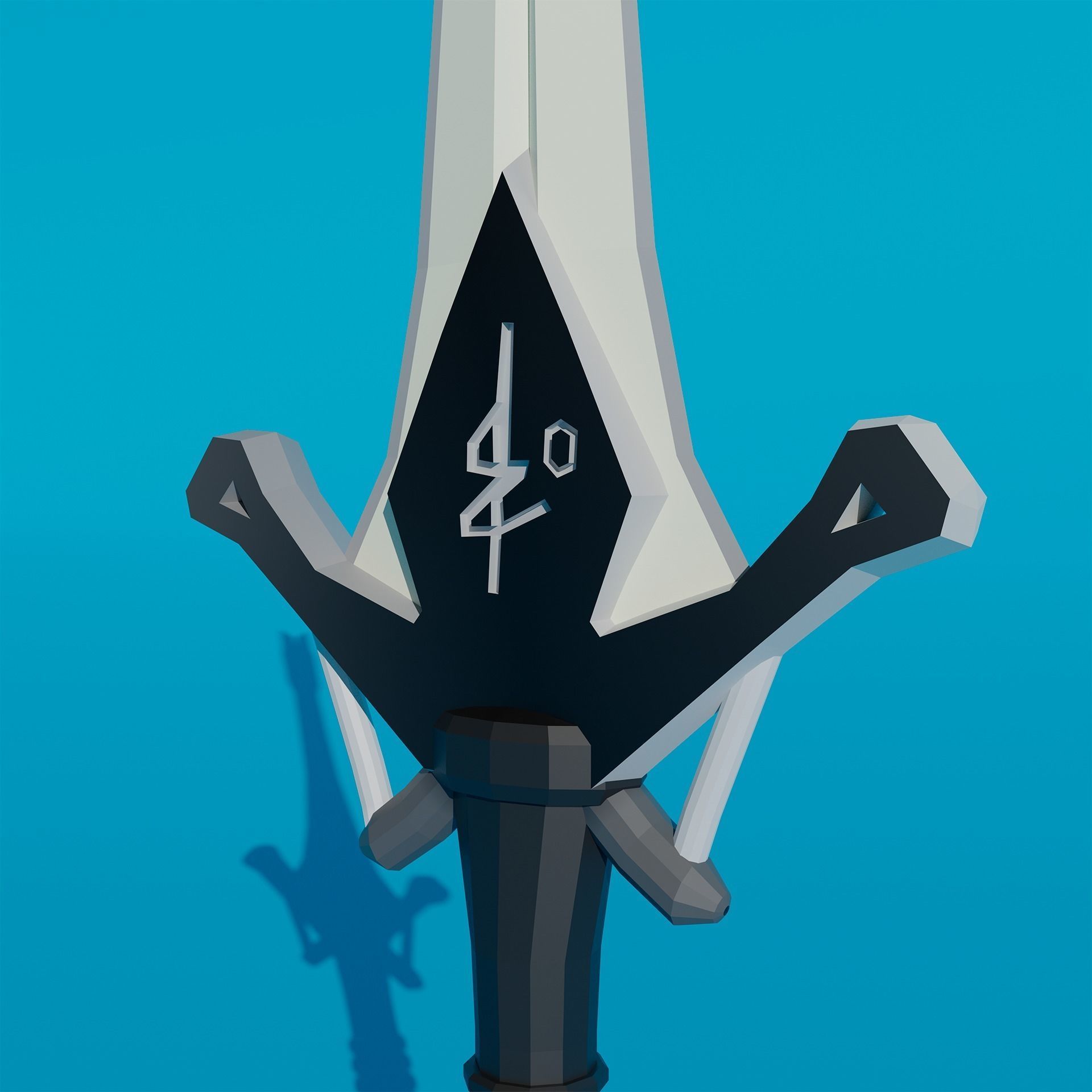 Pack - Stylized Anime Sword melee weapon game ready Low-poly 3D model_12